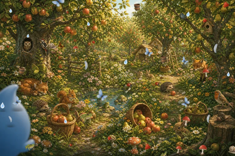 Illustrierter Der Obstgarten: darin 200 versteckte Tiere und Dinge aus zehn Sorten